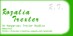 rozalia trexler business card