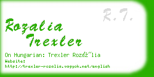 rozalia trexler business card